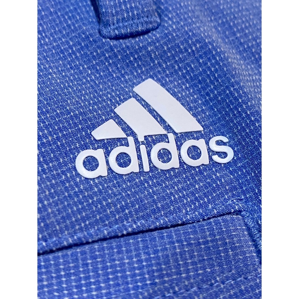Adidas Golf Shorts Mens 38 Blue Cross Hatch Stretch Performance HR9055 - Picture 11 of 11